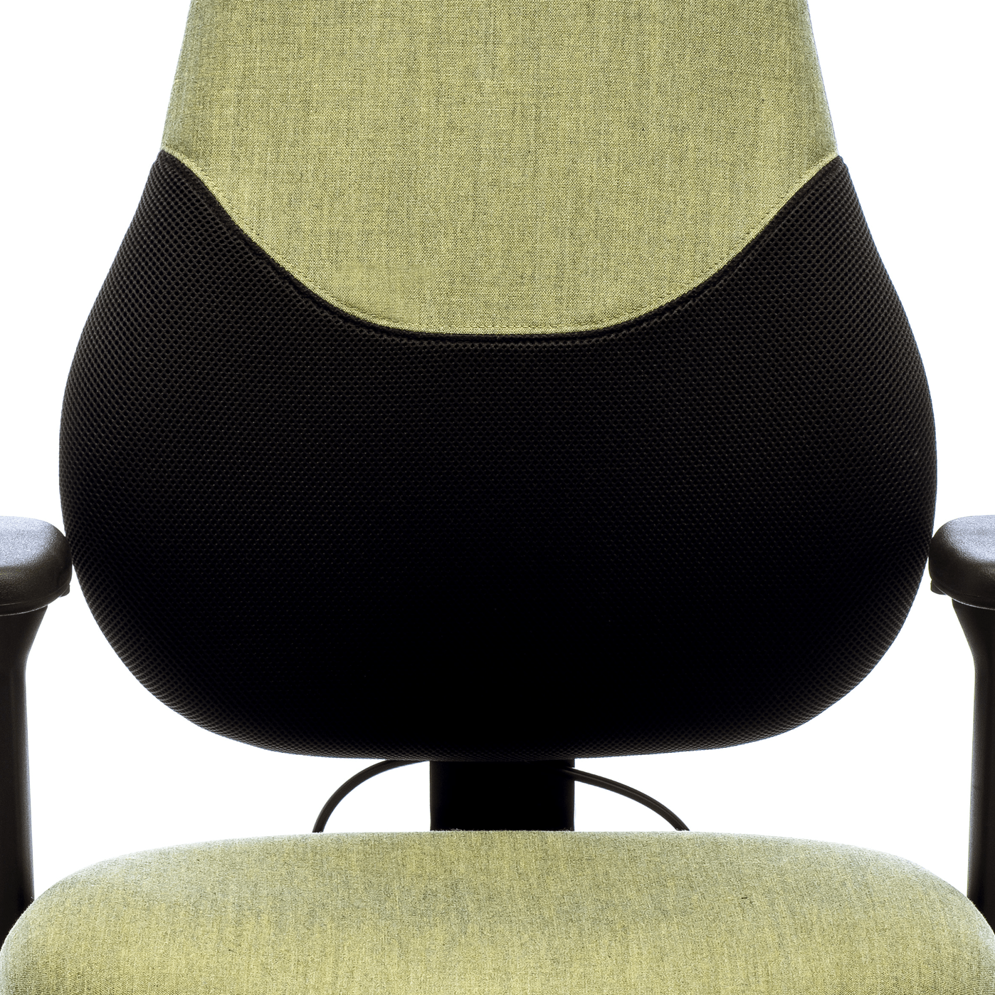 close up of orangebox flo office chair