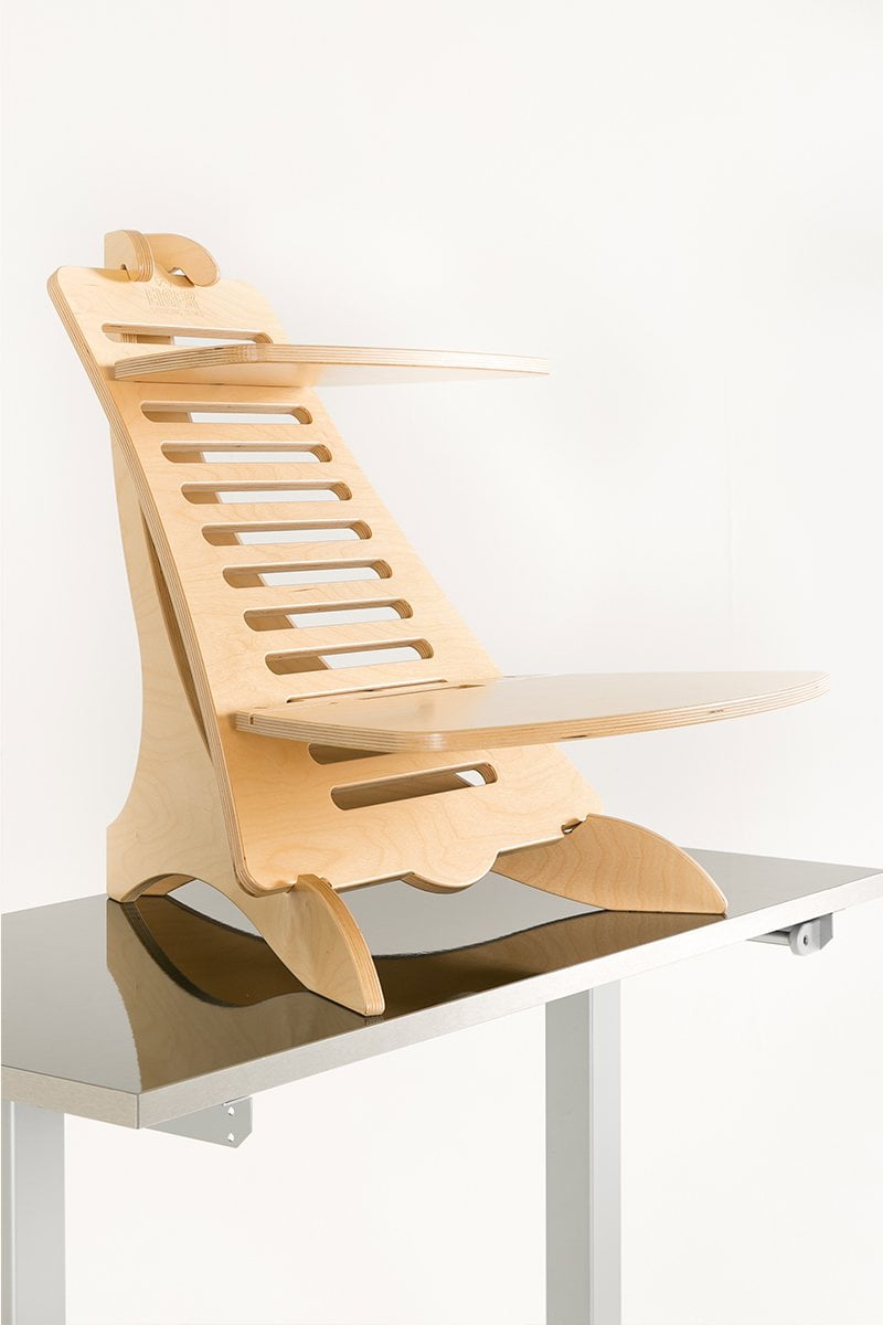 Eiger Pro Wooden Standing Desk without anything on it
