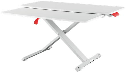 Leitz Cosy Standing Desk Converter with Sliding Keyboard Tray